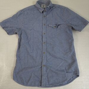 Old Navy Men's Blue Slim Fit Short Sleeve The Classic Button-Down Shirt Medium